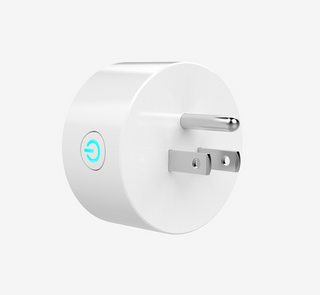 "A WiFi-enabled smart plug for controlling devices in smart homes. This plug allows users to remotely turn on/off connected devices using their smartphone or voice commands."