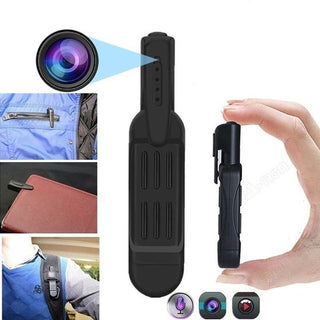 "A mini pocket pen camera with 1080P HD resolution and hidden spy cam features, including motion detection. Capture discreet video footage with this compact and versatile spy camera."