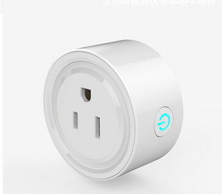 "A WiFi-enabled smart plug for controlling devices in smart homes. This plug allows users to remotely turn on/off connected devices using their smartphone or voice commands."